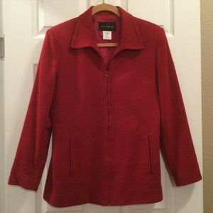 WOOL blend BLAZER ZIPPERED closure RED - 3 colors available